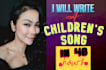 write and sing children and kids song in 48h