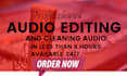 audio edit, clean, fix sound in audio or video