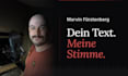 provide a clean german deep voice over or narration
