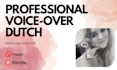 be your female dutch voice over, high quality and fast