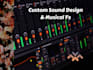 add musical elements and sound design to your track