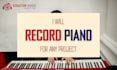 record the piano part of your song
