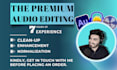 deeply edit, clean, fix, and enhance your any audio