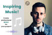 create inspiring background music for your project