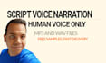 record professional narration for scripts