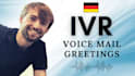 record a professional german male voicemail greeting or IVR