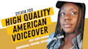 record a professional american female voice over in english