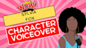 provide a professional female character voice over in english