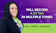 record a dj tag in multiple tones