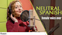 record a professional natural female spanish voice over
