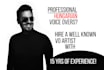 record professional hungarian voice over, narration or ads