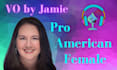record a professional american female voice over