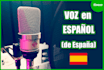 record spanish voice over from spain