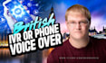 provide a professional british IVR or phone message