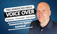 record a professional american male voice over