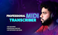 create a midi transcription for any song you need