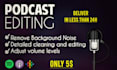 professionally edit your podcast audio