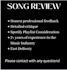 review your music and give professional feedback