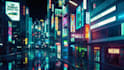 create a cyberpunk midtempo track for your project