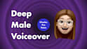 record a deep male voice over in 24 hours