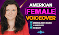 record a deep female voice over, american english