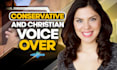 record conservative christian republican american female voice over political ad