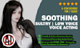 do low mellow warm friendly soothing female voice over actor