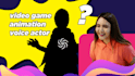 record voice acting for your video game or cartoon