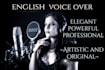 create a unique and professional english voice over