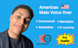 record a young american male voice over