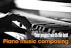 compose piano music for your project