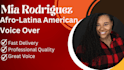 record a professional american female voice over