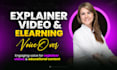 record a professional explainer video voice over or elearning narration