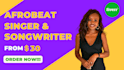 be your afrobeat female singer and song writer