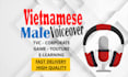 record vietnamese professional male voice over and dubbing