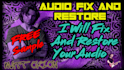 clean, fix, restore and improve your audio