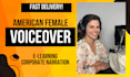 record an american female voice over for your explainer video