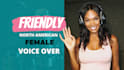 record friendly professional american female voice over