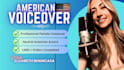 record a professional american english female voice over