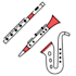 record virtual midi flute, clarinet, sax, horn, trumpet, trombone