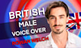 record a professional british male voice over