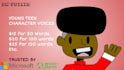 do authentic teen character voices