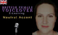 record a female british voiceover for elearning