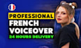 record your french voiceover in less than 24h