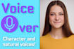 do voice overs of any kind with character or natural voices