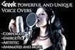 create a unique and professional greek voice over