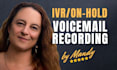 voice pro american female auto attendant, IVR phone system, voicemail greeting