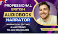 be your british audiobook narrator, british voice actor, young english voiceover