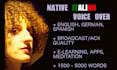 record high quality voice over