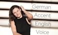 record my voice in english with a german accent